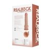 Vibrating Regular Straight Cock with Balls - 23 cm - Tan